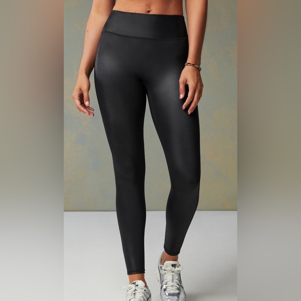 Fabletics Anywhere Motion365+ Shine‎ High-Waisted Legging Black XS NWT